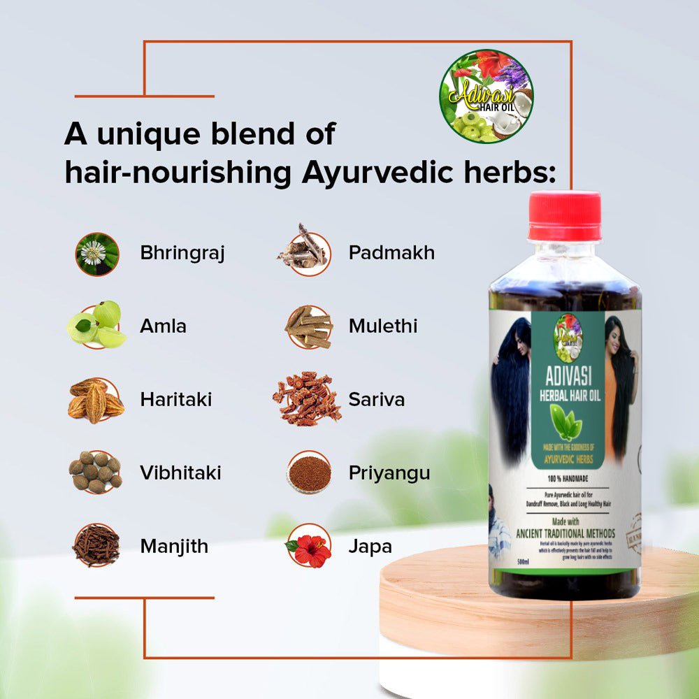India's No.1 Original Adivasi Herbal Hair Oil