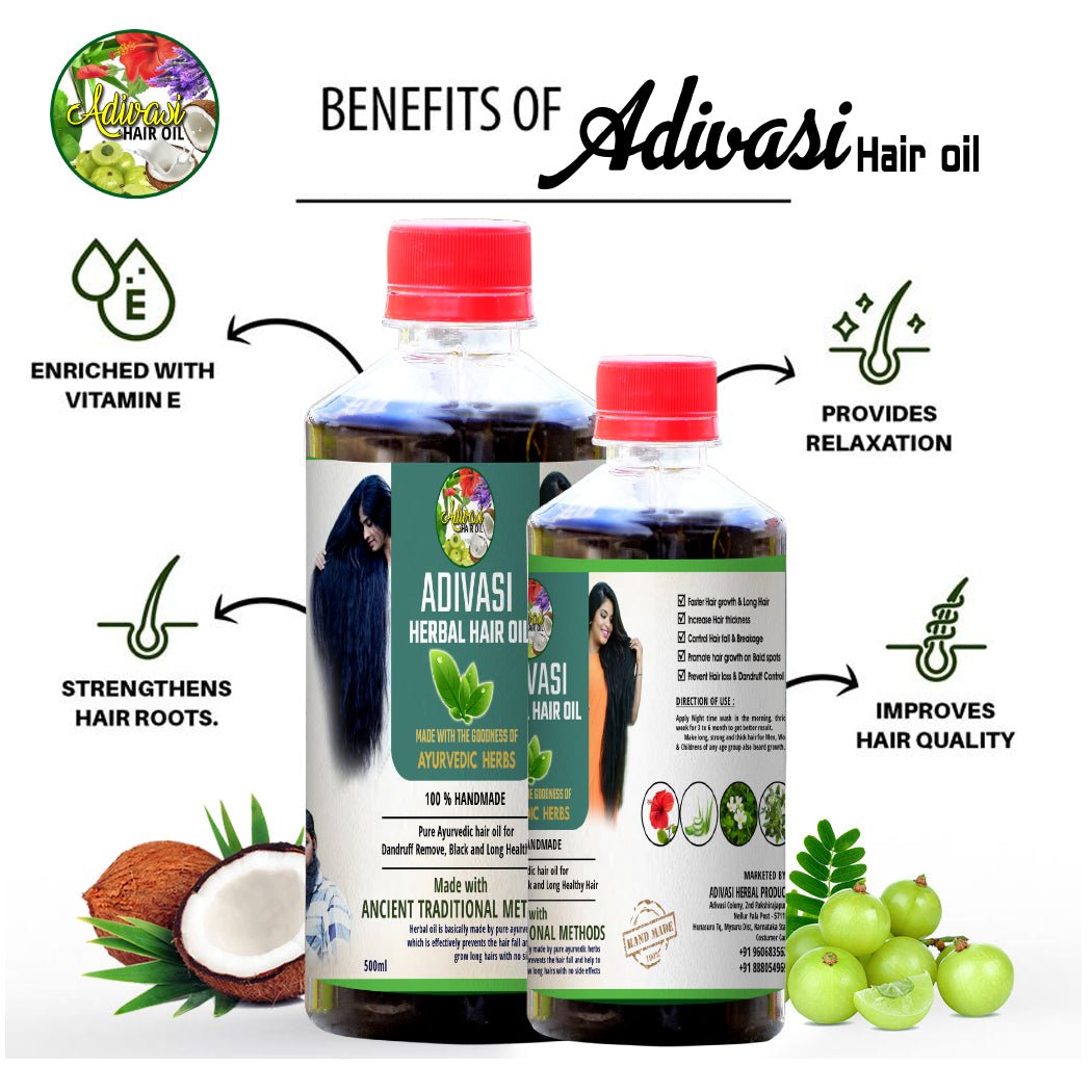 India's No.1 Original Adivasi Herbal Hair Oil