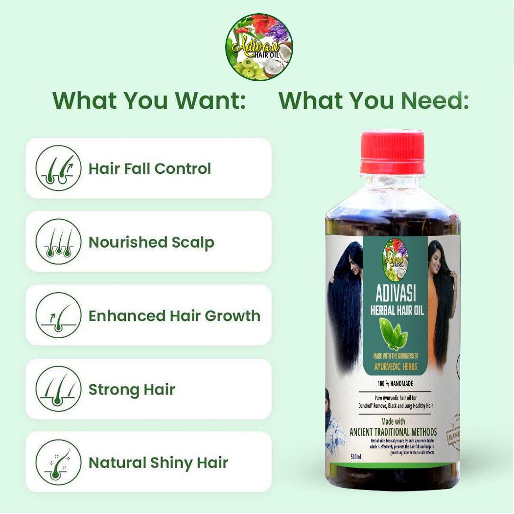 India's No.1 Original Adivasi Herbal Hair Oil