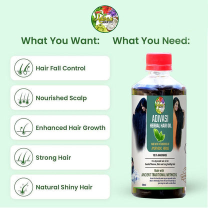 India's No.1 Original Adivasi Herbal Hair Oil